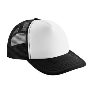 Beechfield Childrens/Kids Vintage  Trucker Cap / Black/White
